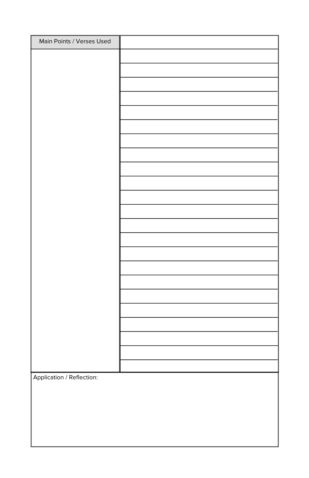 Sermon Notes Journal (PDF)