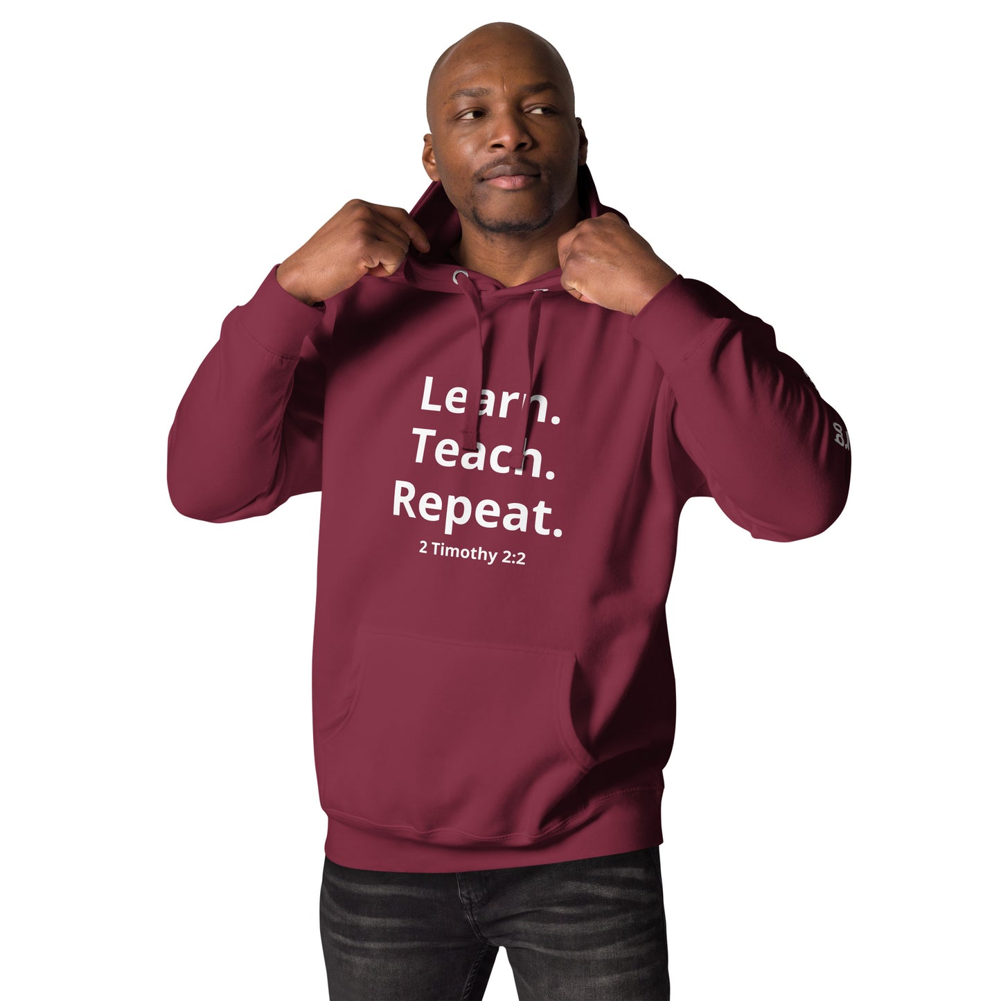 Learn. Teach. Repeat. Colored Hoodie