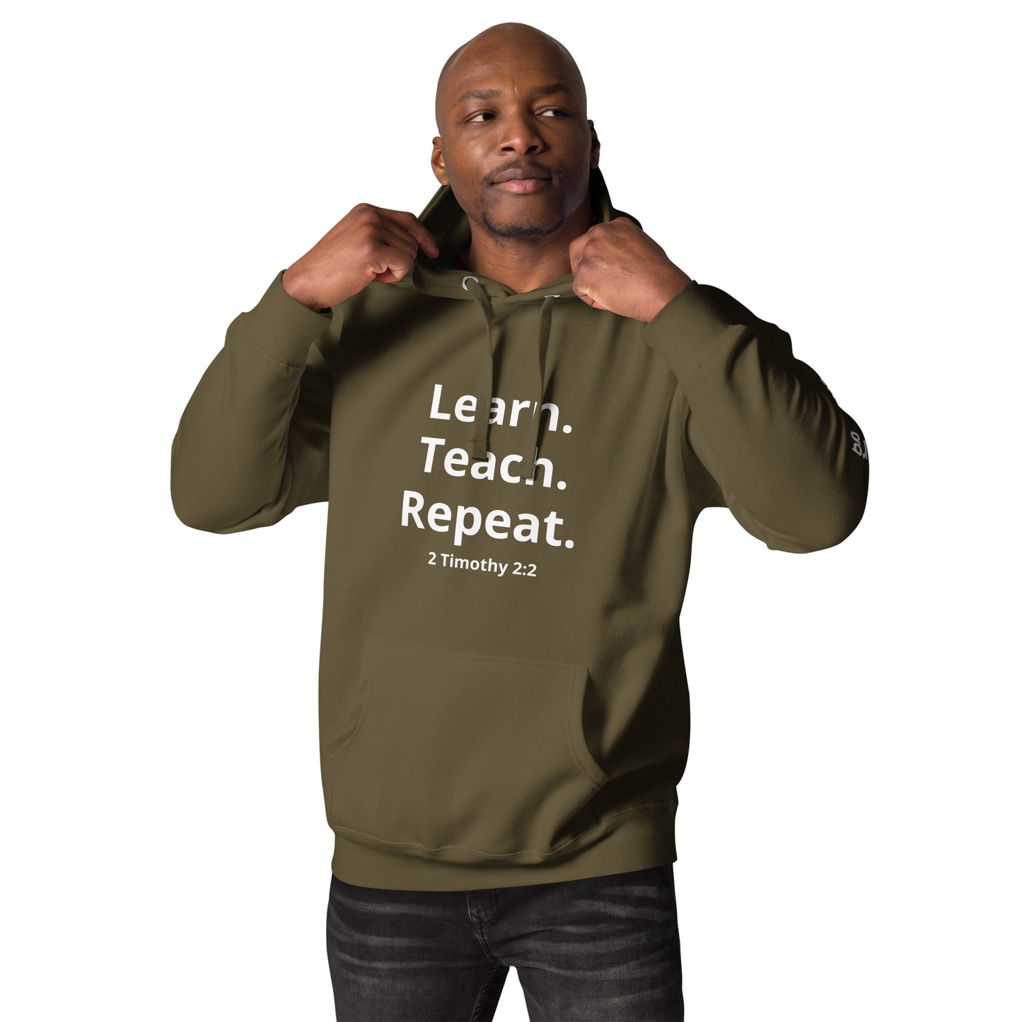 Learn. Teach. Repeat. Colored Hoodie