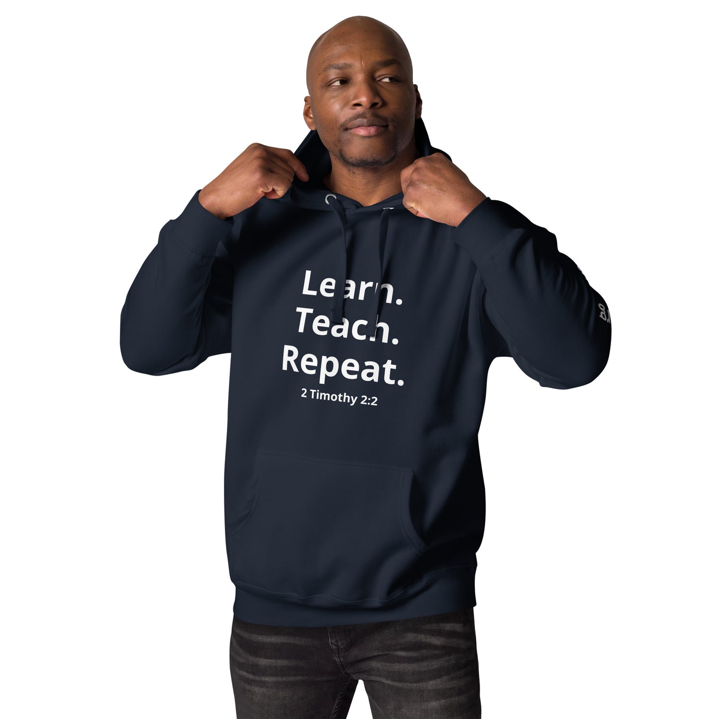 Learn. Teach. Repeat. Colored Hoodie