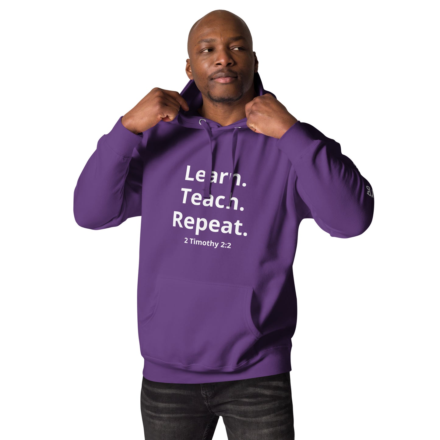 Learn. Teach. Repeat. Colored Hoodie